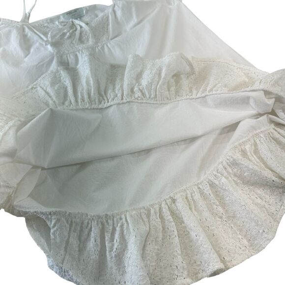 Romeo & Juliet Couture Beach Cotton Crisp Poplin Swim Cover Up, M - Picture 11 of 11